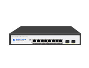 8 Port Gigabit POE Switch with 2 gigabit SFP