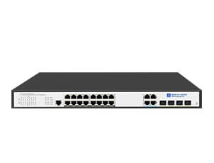 16 Port Gigabit Managed PoE Switch with 4 Gigabit RJ45/SFP Uplink (SP7500-16PGE4GC-L2M)