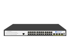 24 Port Gigabit Managed PoE Switch with 4-10Gb SFP+ Uplink (SP7500-24PGE4TF-L3M)