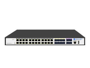 24 Ports Gigabit Layer 3 Managed PoE Switch with 8 Gigabit SFP and  4-10Gb SFP+ Uplink (SP7500-24PGE8GFC4TF-L3M)