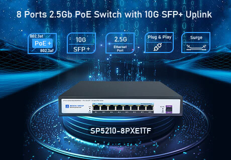 Lanzamiento de los últimos productos Switch PoE 2.5G de 8 puertos no administrado