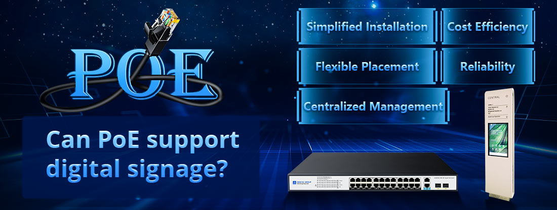 Can PoE support digital signage?