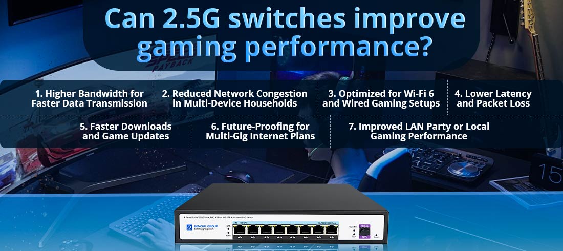 Can 2.5G switches improve gaming performance?