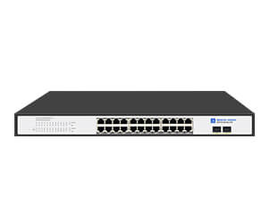 24 Port Gigabit PoE Switch with 2 Gigabit SFP Uplink