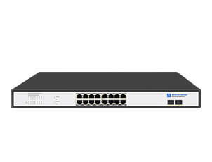 24 Port 100M PoE Switch with 2 Gigabit RJ45/SFP Combo Uplink