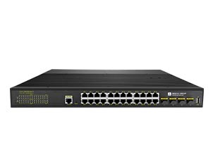 Managed 24 Port Gigabit Industrial PoE Switch With 4-10Gb SFP+ Uplink