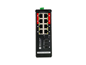 8 port industrial poe++ switch managed