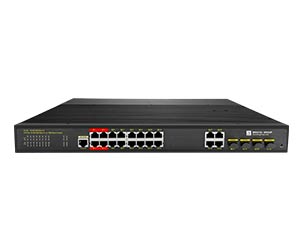 16 port industrial poe++ switch 