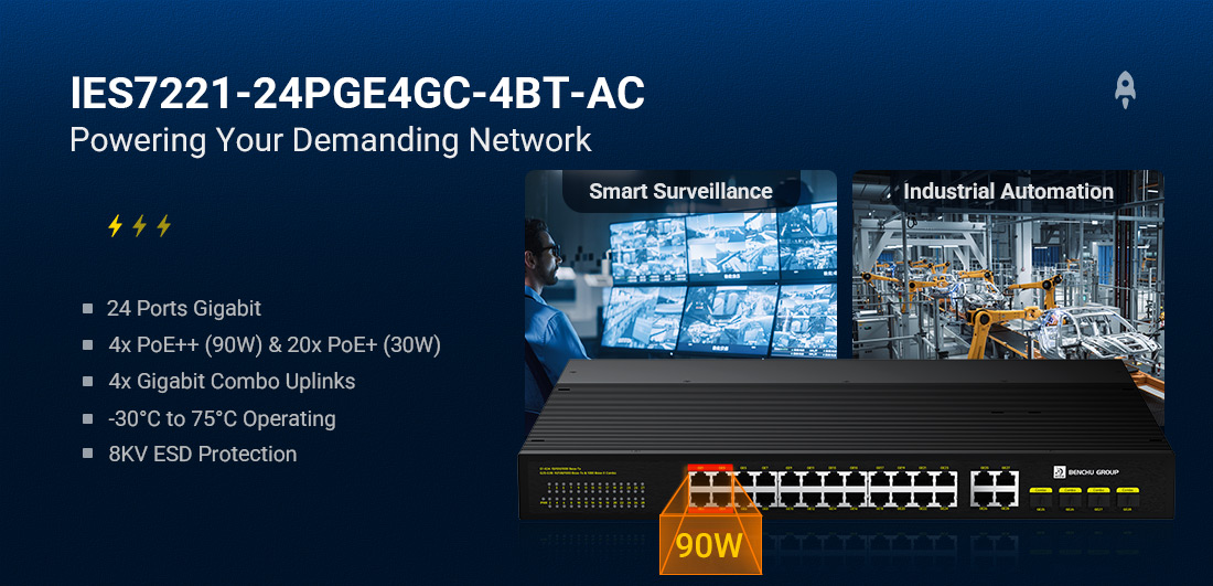 Next-Gen 90W PoE++ Drives Industrial IoT and Automation Forward