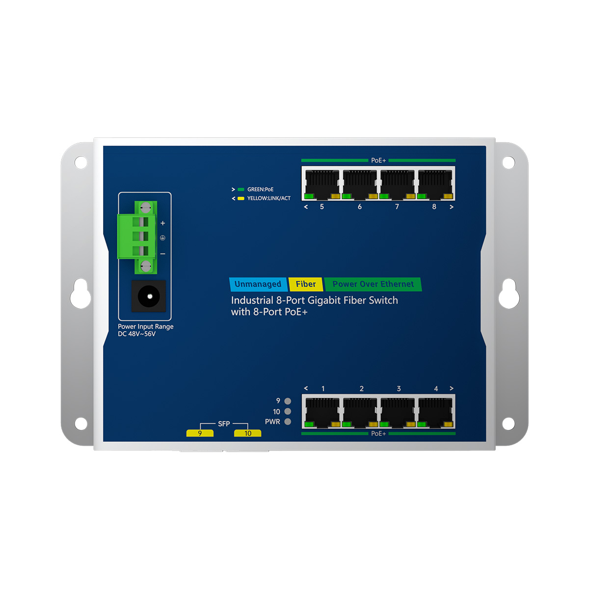 Ultra-Slim 8 port poe switch