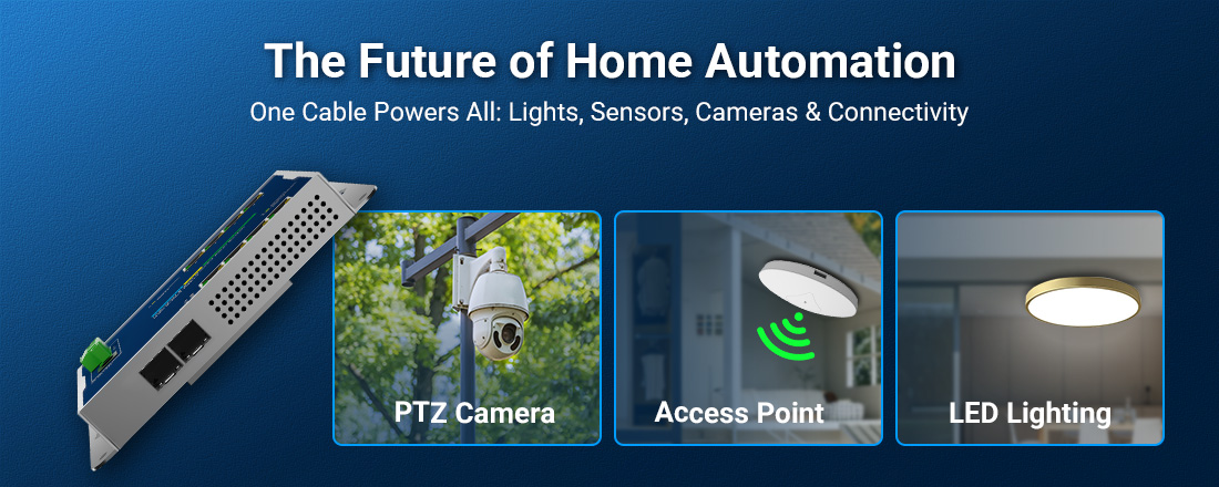 PoE switch for home automation