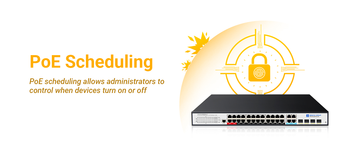 PoE Scheduling gives to Network Security