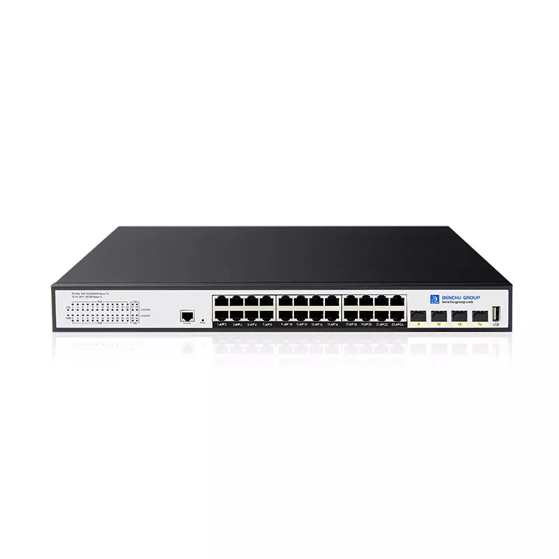 24 Port Gigabit L3 Managed PoE Switch With 4‑10Gb SFP+ Uplink