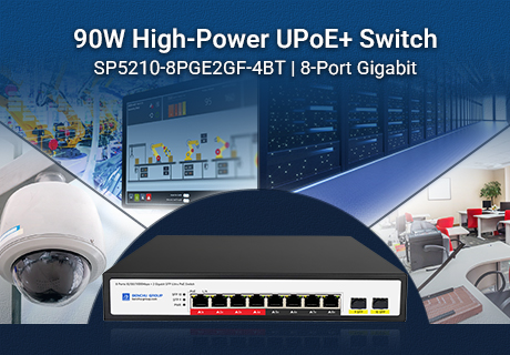 90 W por puerto: conmutador Gigabit de 8 puertos para redes de alta demanda
