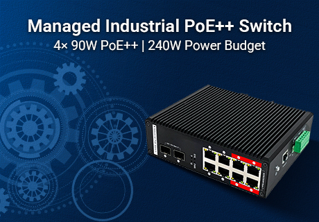Benchu Group lanza el IES7511-8PGE2GF-4BT-DC: un conmutador PoE++ industrial gestionado de alta potencia para redes exigentes.