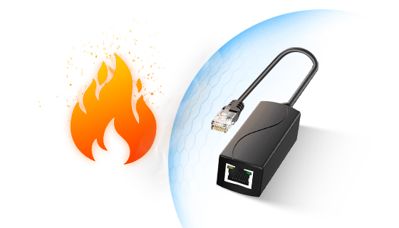 High-impact UL94 V-0 flame-retardant ABS plastic enclosure for enterprise switch rack installations.