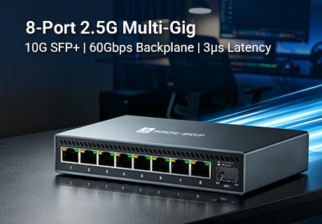 BENCHU GROUP lanza un conmutador de escritorio de 8 puertos 2.5GbE con SFP+ de 10G, que redefine la conectividad multigigabit para prosumidores y pymes.