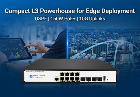 El grupo lanza el SP7500-8PGE4TF-L3M, un potente dispositivo compacto para redes de borde convergentes.