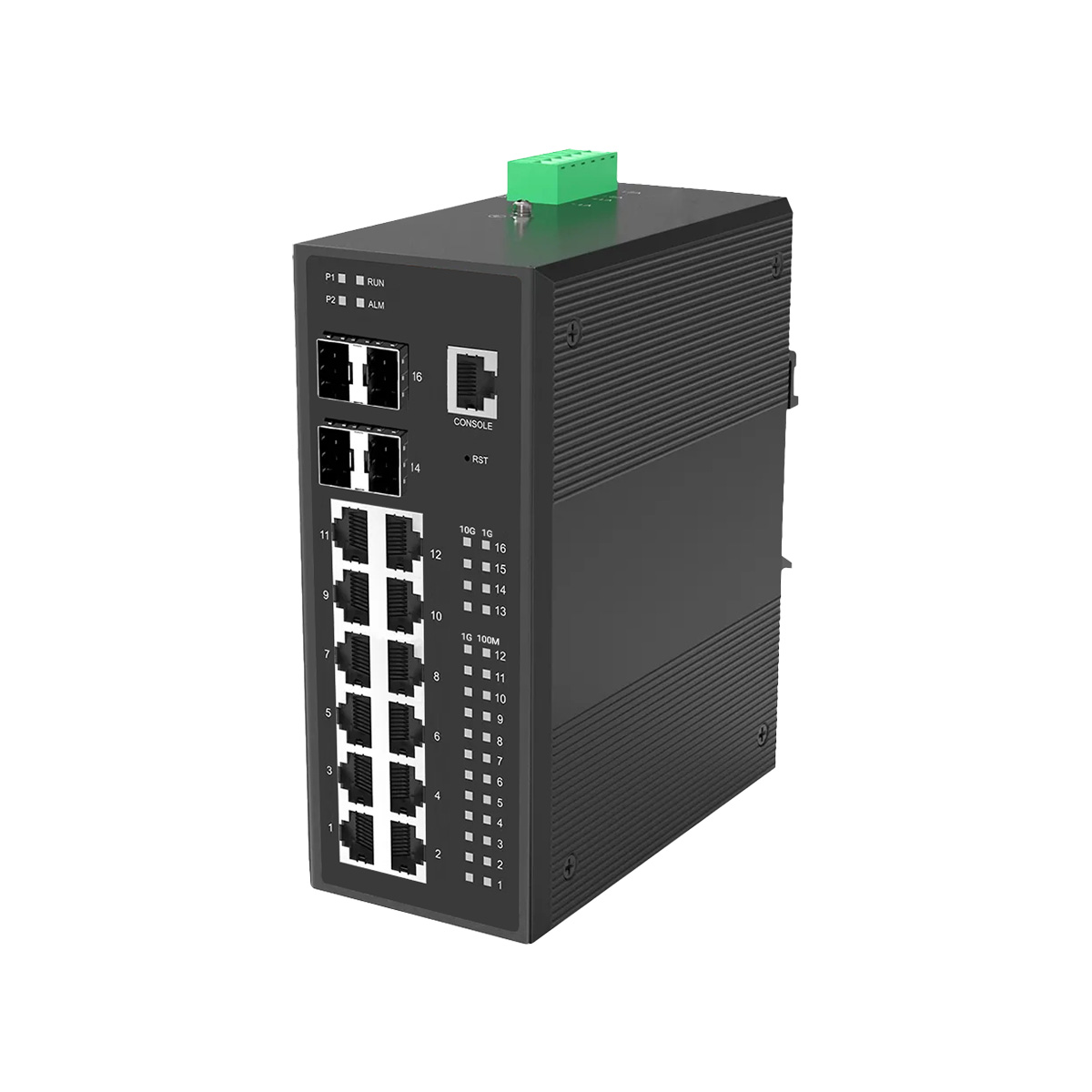 BENCHU TSNS7500-12GE4TF-L3M 16-port Gigabit TSN switch with four 10G SFP+ uplinks