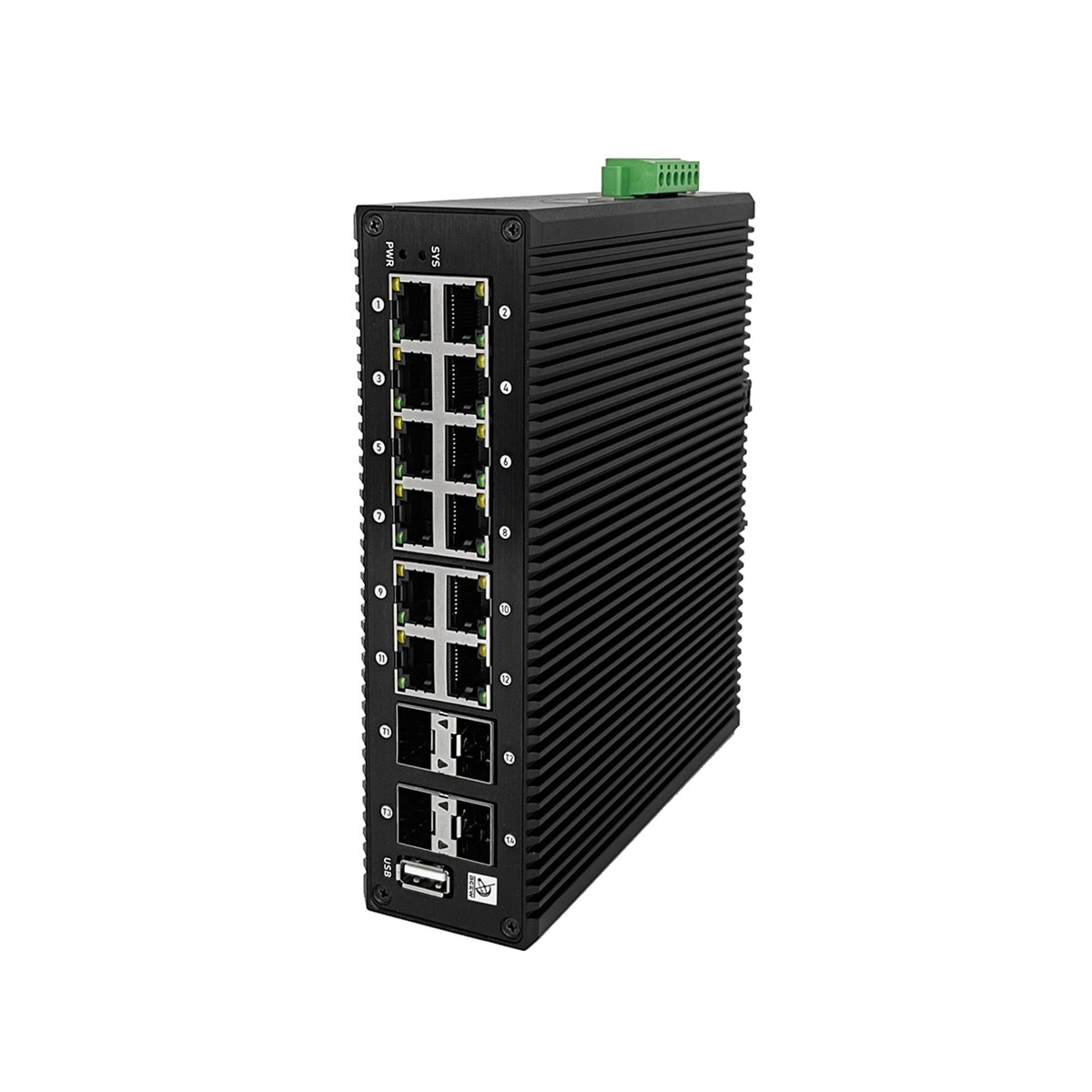8 Port Managed Gigabit Industrial PoE Switch Benchu IES7511 industrial managed PoE switch
